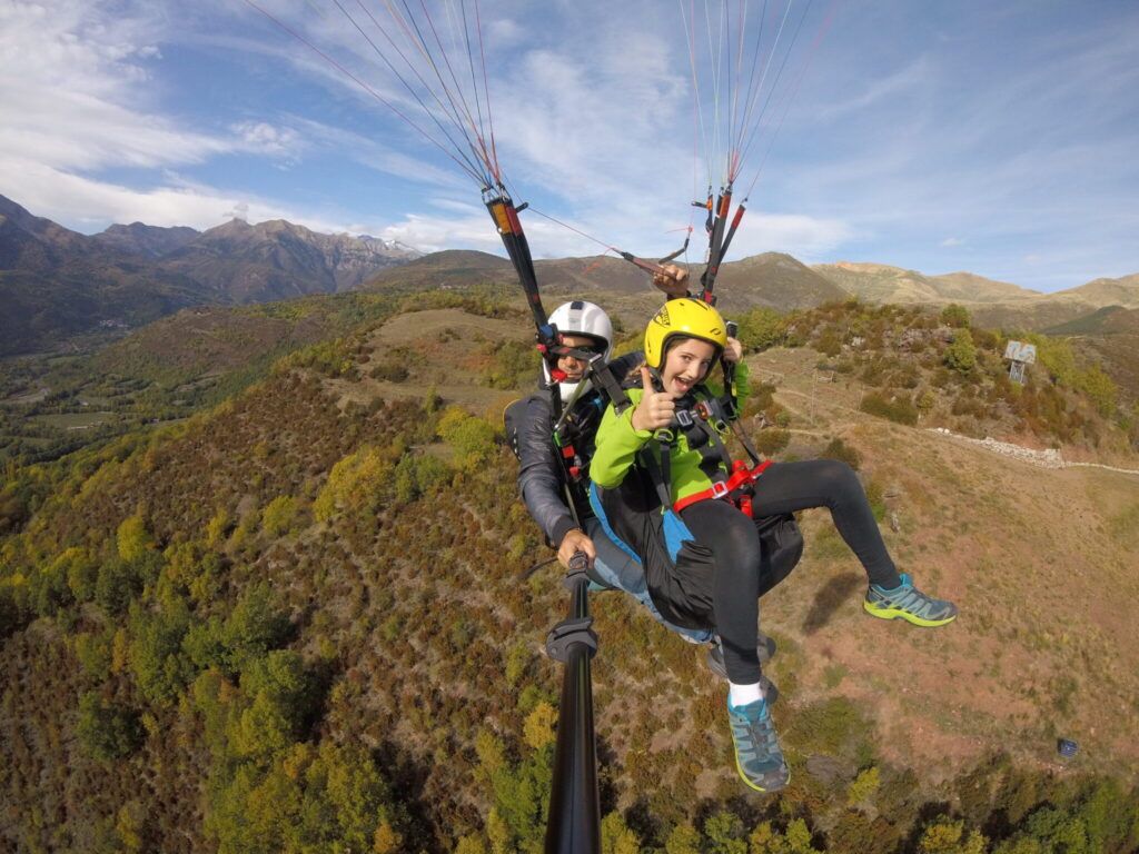 Vuelo Parapente Pirineros Ninos