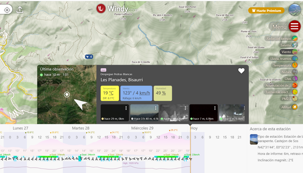 Windy estacion meteorologica